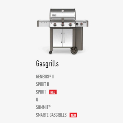 Gasgrills online bestellen