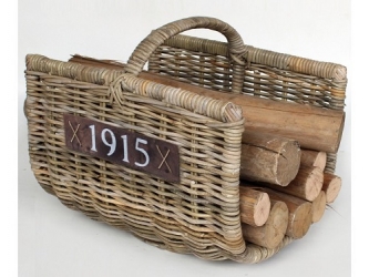 Kaminholzkorb Rattan 40x50cm