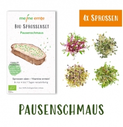 Meine Ernte BIO Sprossenpaket 4er Set Pausenschmaus