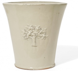 Kirschke Bolton creme glasiert 35 cm - Serie Country Garden